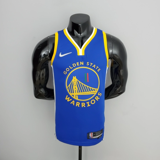 75th Anniversary Golden State Warriors Thompson #11 Mexico Edition Blue NBA Jersey