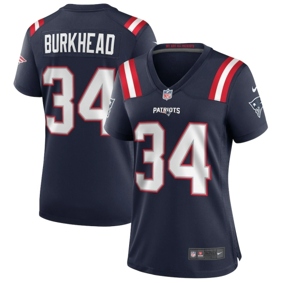 Women's Rex Burkhead Navy Player Limited Team Jersey