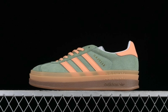Adidas Originals Gazelle Bold IH7495 Low-Top Sneakers with Thick Sole for Casual Wear Anti-Slip and Durable - IH7495