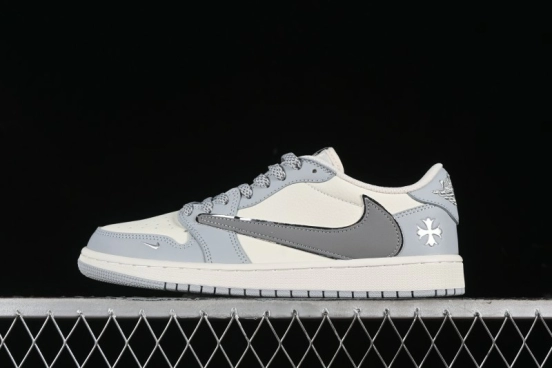 Nike Travis Scott x Fragment Design x Air Jordan 1 Low OG SP AJ1 Retro Sneakers - DM7866-016