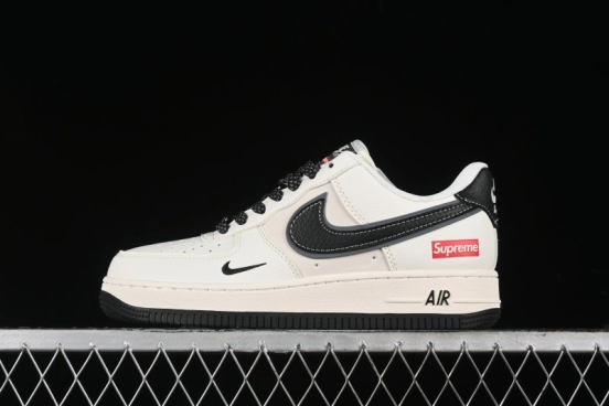 Nike Air Force 1 '07 Low Supreme Collaboration - White Black - XZ3368-001
