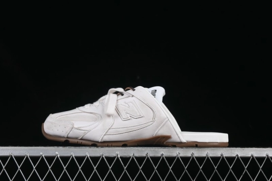 Miu Miu x New Balance 530 Deconstructed Low-Top Retro Sneakers with Dual Lace Design - AJD4