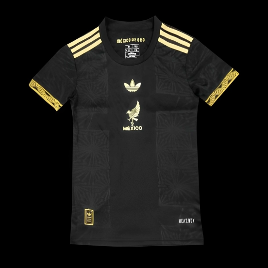 Women 2025 Mexico Gold Cup Black Special Jersey