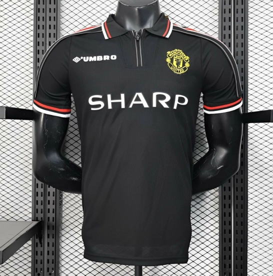 Player Version 98/99 Manchester United Third Black Jersey