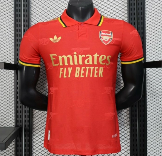 Player Version 25/26 Arsenal Red with Classic Design Jersey