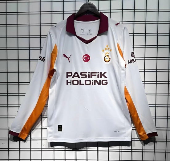 25/26 Galatasaray Away White Long Sleeve Jersey