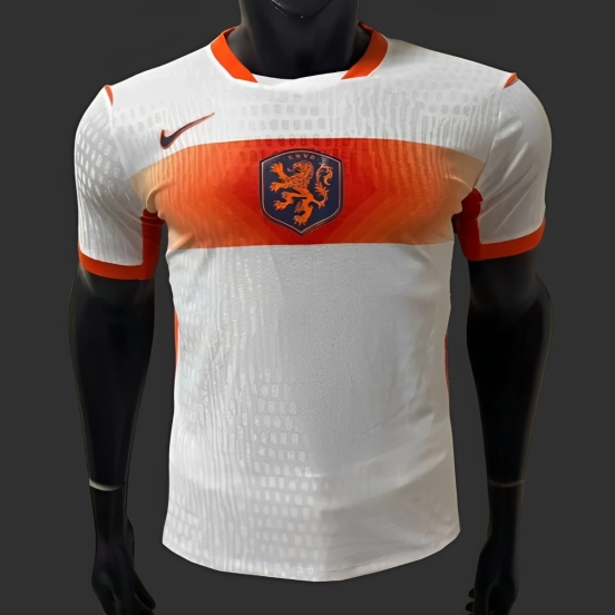 Player Version 2026 Netherlands Away White Jersey