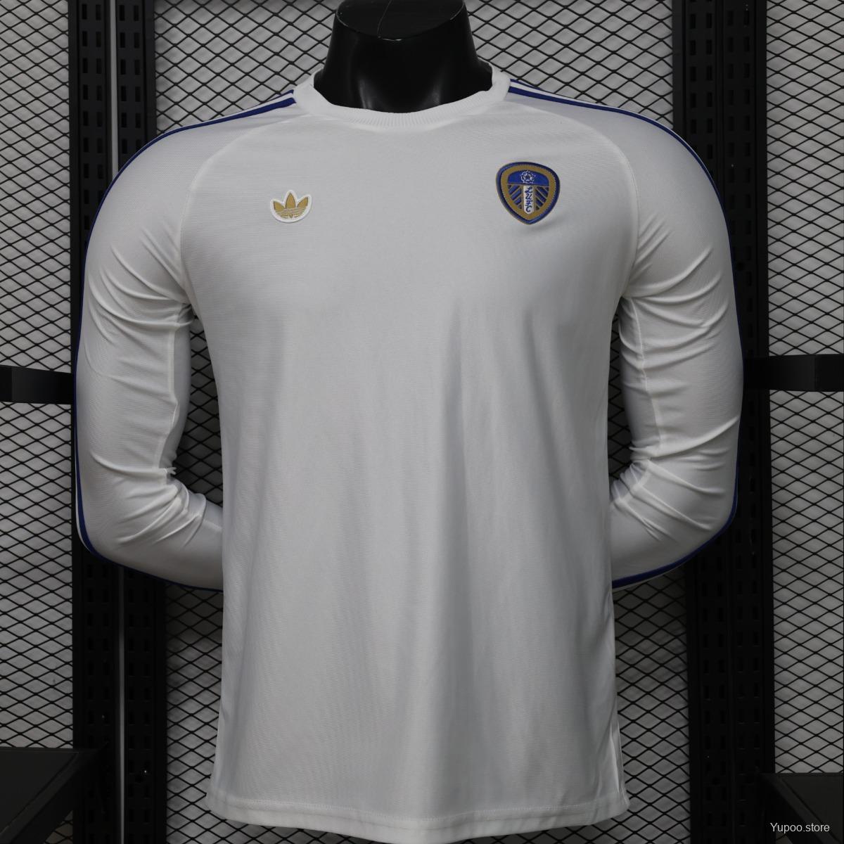 Player Version 25/26 Leeds United White Home Long Sleeve Jersey | Yupoo Store